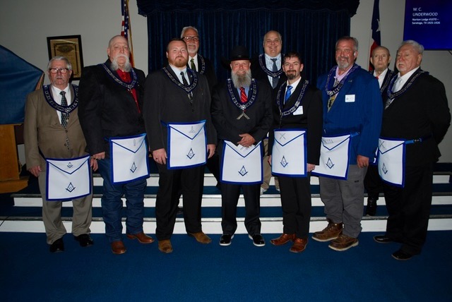 2026-2027 Officers of Irving Masonic Lodge #1218